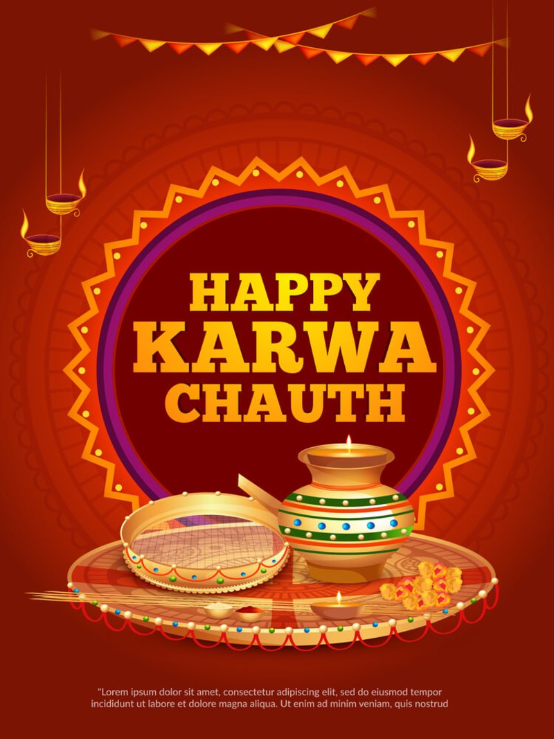 Karva Chauth Wallpaper - Karwachauth Happy Karva Chauth , HD Wallpaper & Backgrounds