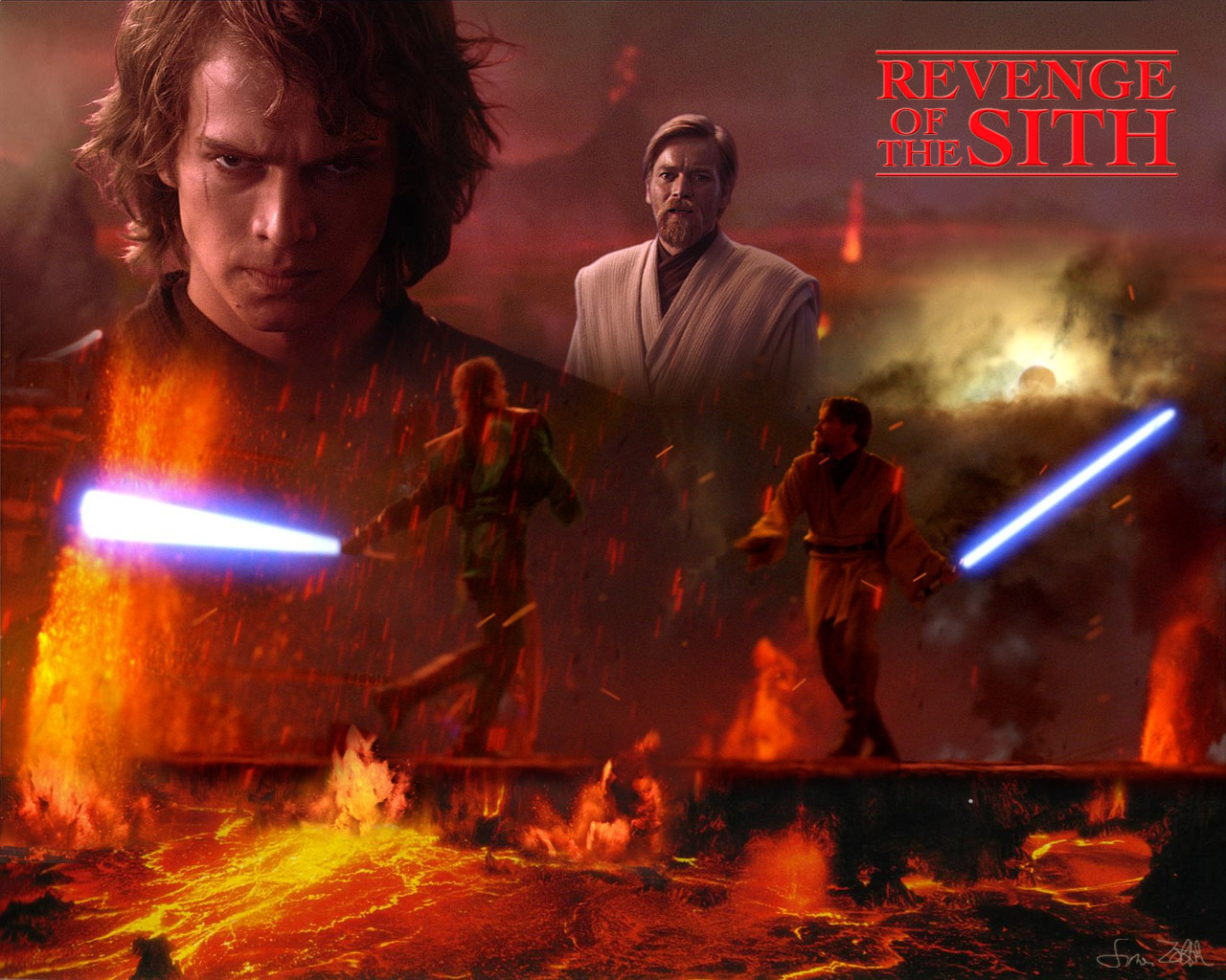 Bintang Wars Wallpaper - Star Wars Revenge Of The Sith , HD Wallpaper & Backgrounds