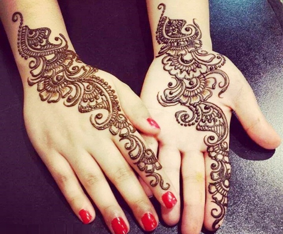 Arabic Mehndi Designs For Hand Simple - Simple Beautiful Mehndi Designs , HD Wallpaper & Backgrounds