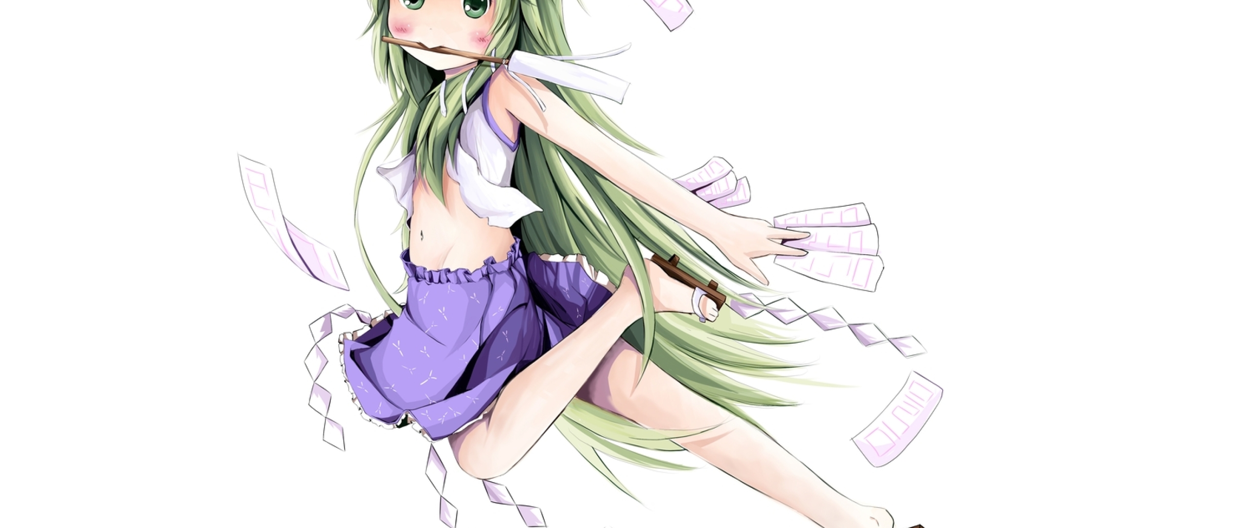 Green Hair Anime Loli , HD Wallpaper & Backgrounds