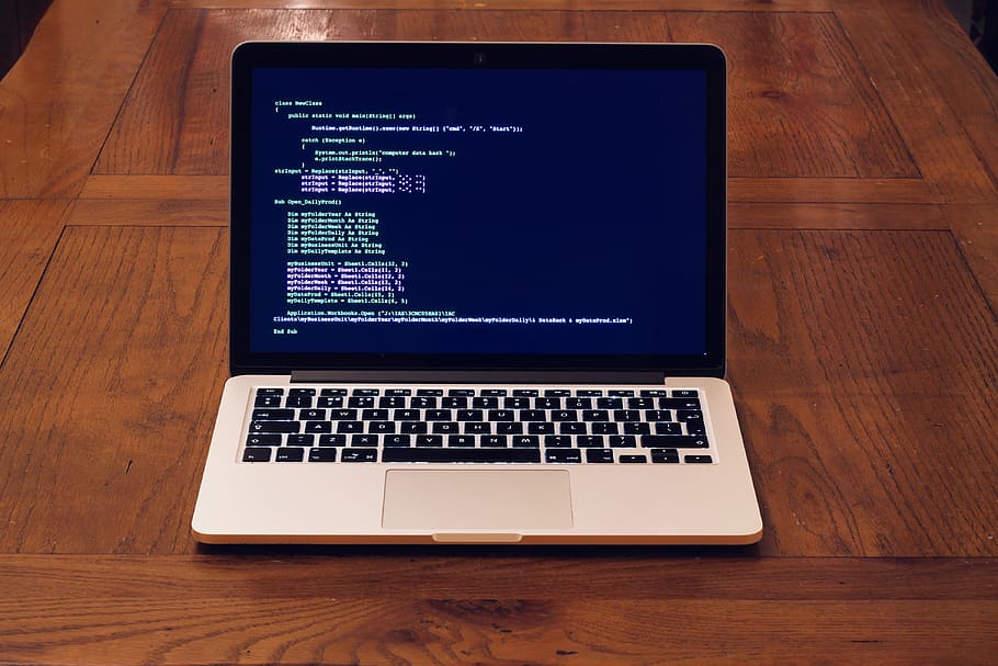 Macbook, Hack, Code, Data, Gdpr, Breach, Computer, - Macbook With Code , HD Wallpaper & Backgrounds