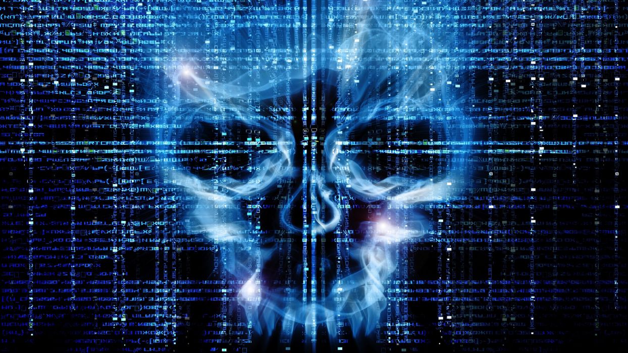 Hack Hacking Hacker Virus Anarchy Dark Computer Internet - Code Blue Hacker , HD Wallpaper & Backgrounds