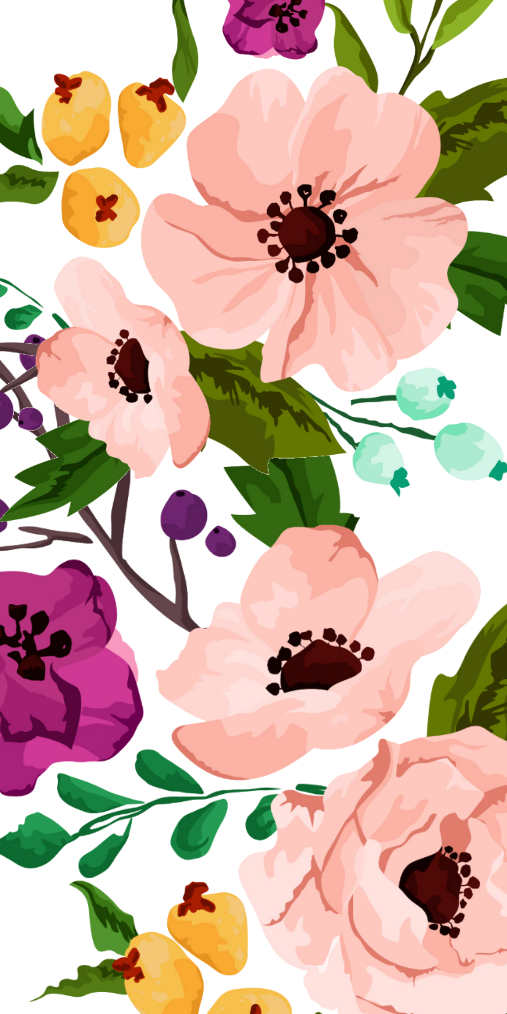 Cellphone Wallpaper Design Floral , HD Wallpaper & Backgrounds
