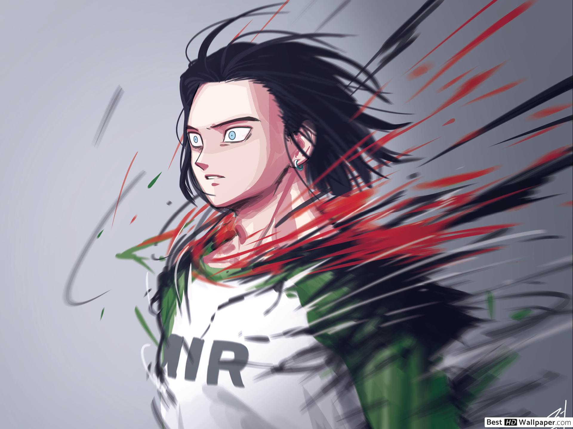 Dragon Ball Super Android 17 Drawing , HD Wallpaper & Backgrounds