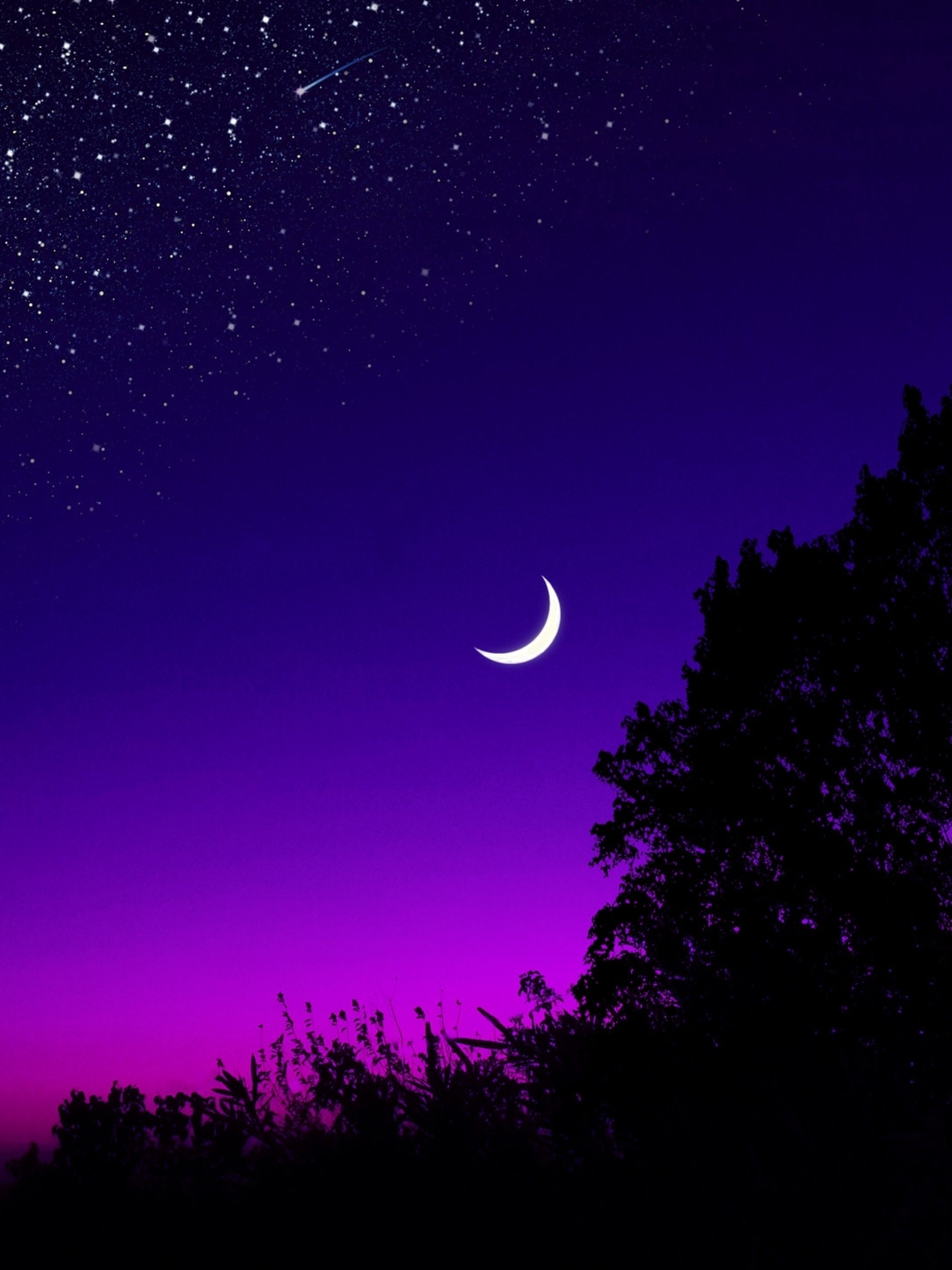Purple Wallpaper Moon Galaxy , HD Wallpaper & Backgrounds