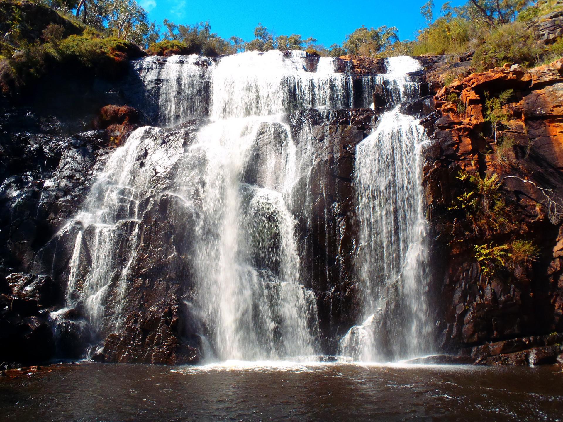 Hd Landscapes Nature Waterfalls Free Desktop Background - Mackenzie Falls , HD Wallpaper & Backgrounds
