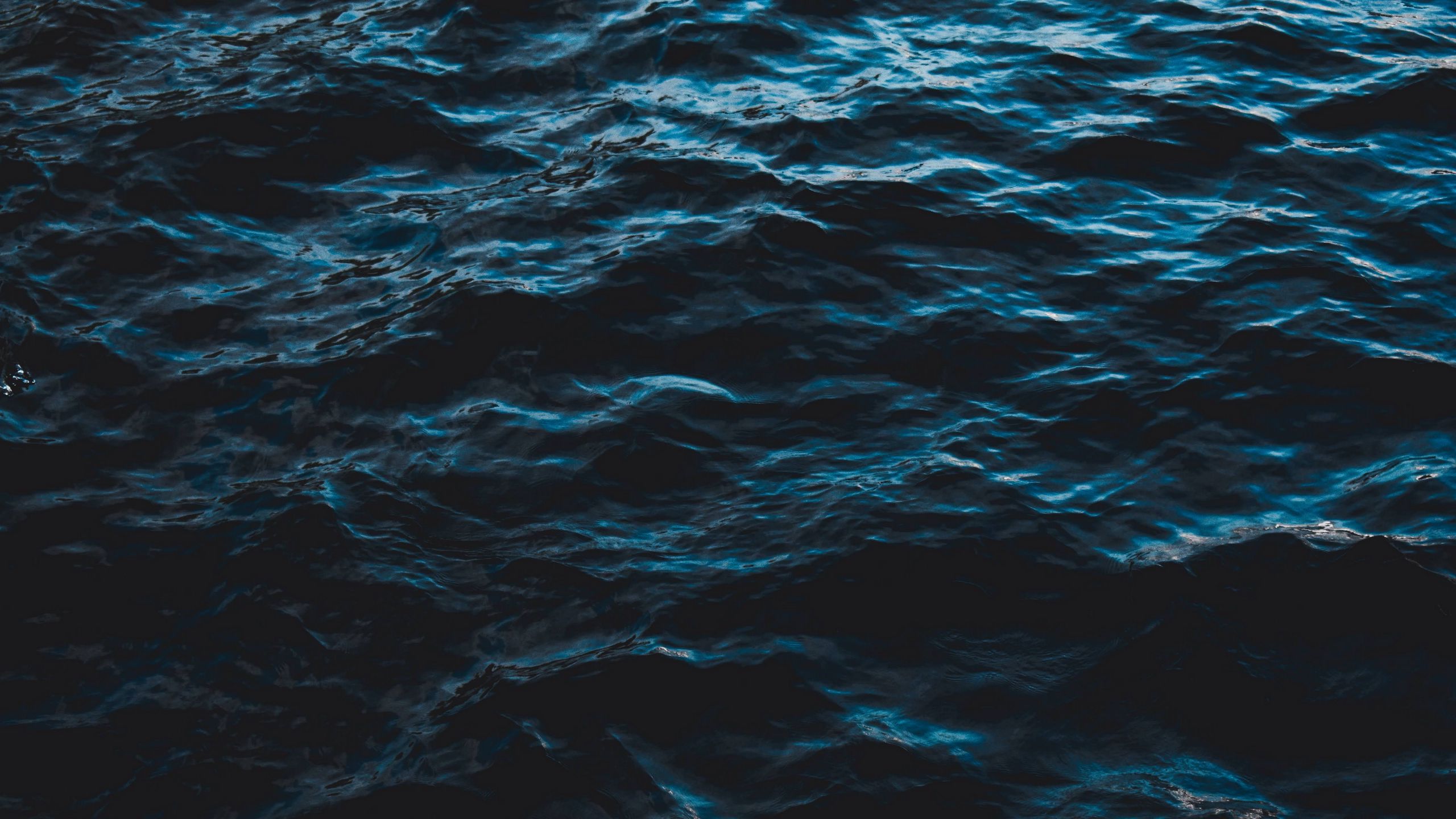 Wallpaper Sea, Water, Ripples, Waves, Dark, Surface - Dark Ocean Wallpaper 4k , HD Wallpaper & Backgrounds