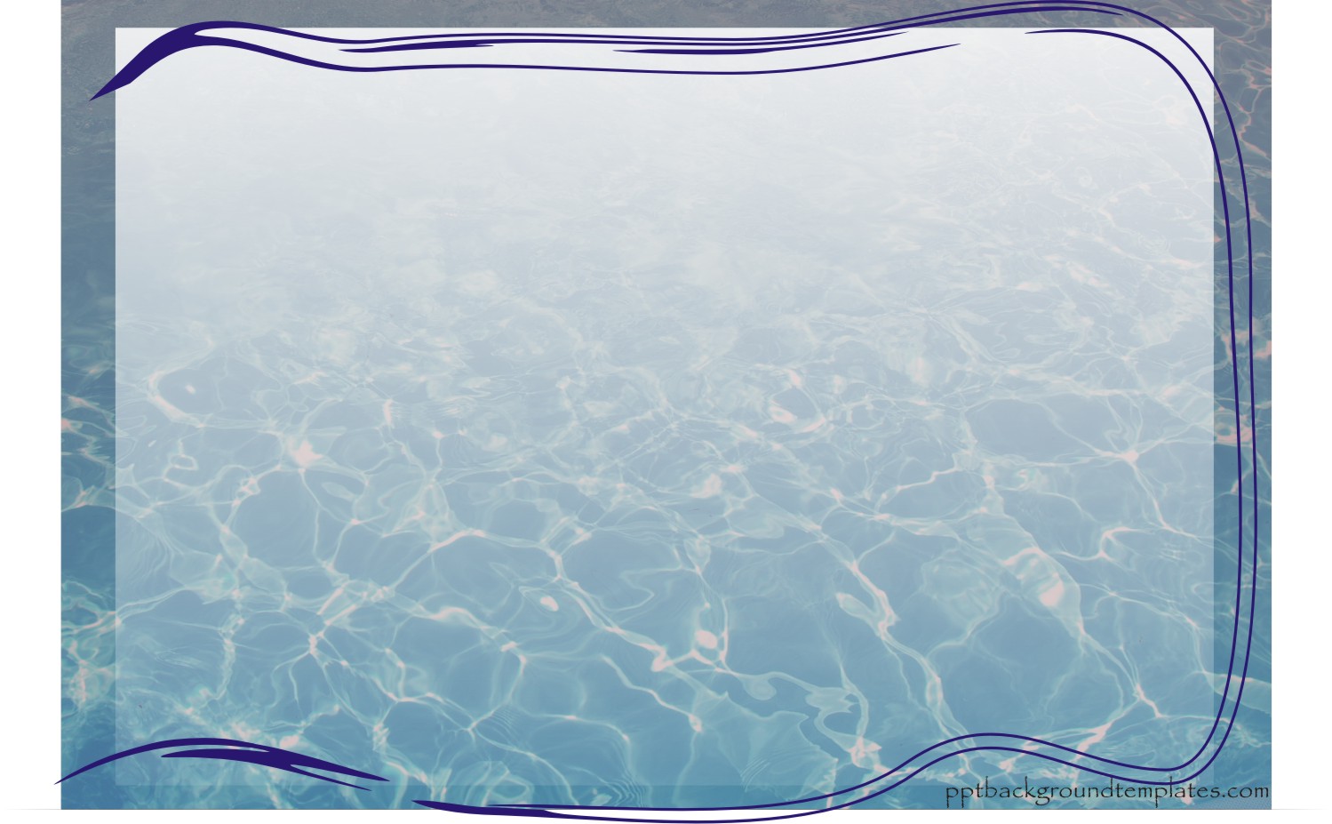 Water Frame Lines Backgrounds - Background For Powerpoint Theme Water , HD Wallpaper & Backgrounds