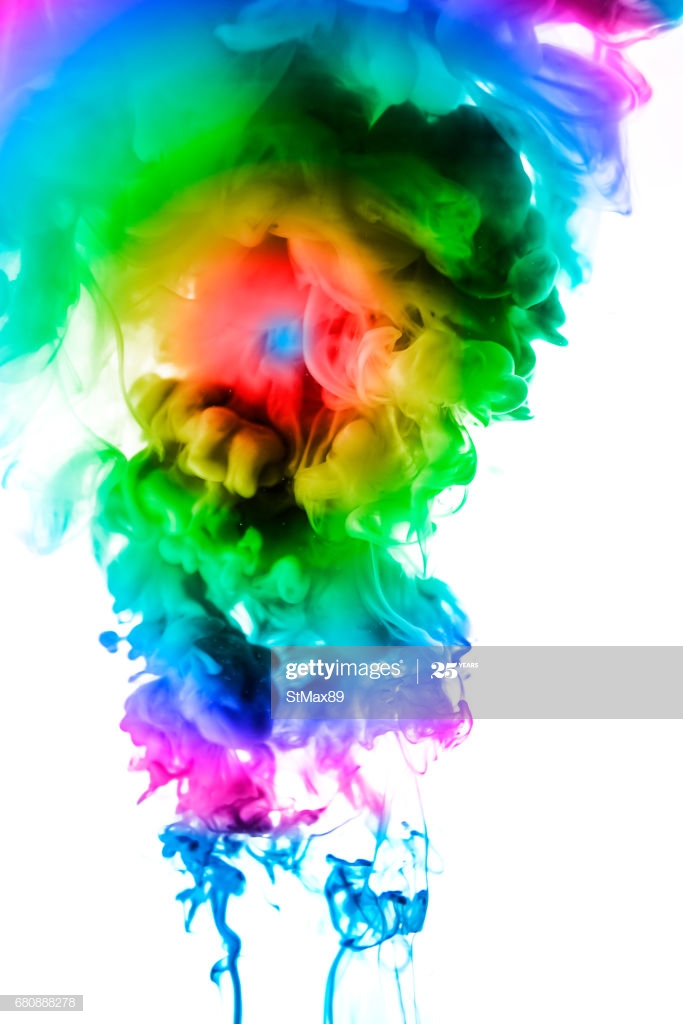 The Colorful Dye In The Water - Graphic Design , HD Wallpaper & Backgrounds