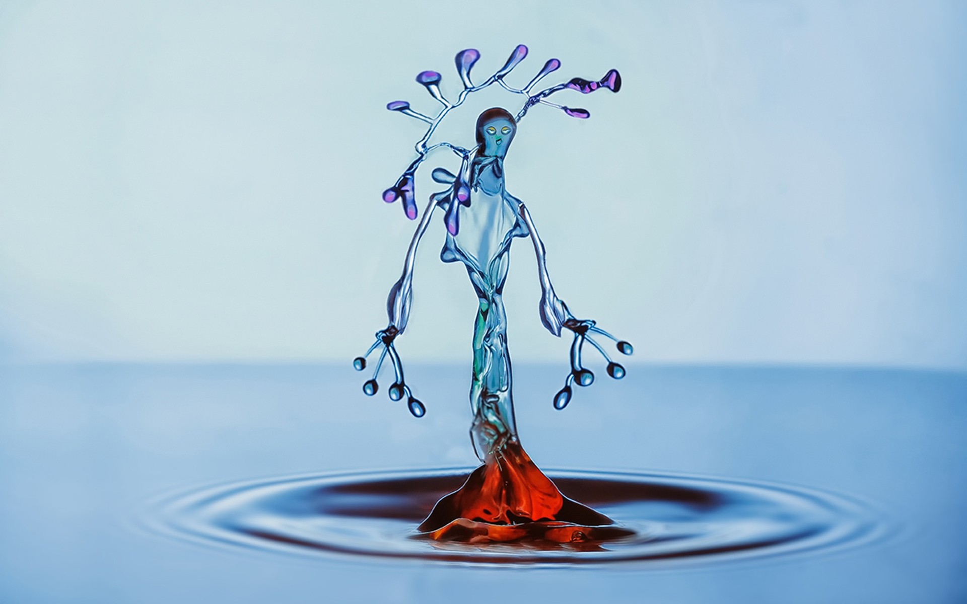 People Drop Splash Motion Liquid Wet Bubble Purity - Water Splash , HD Wallpaper & Backgrounds