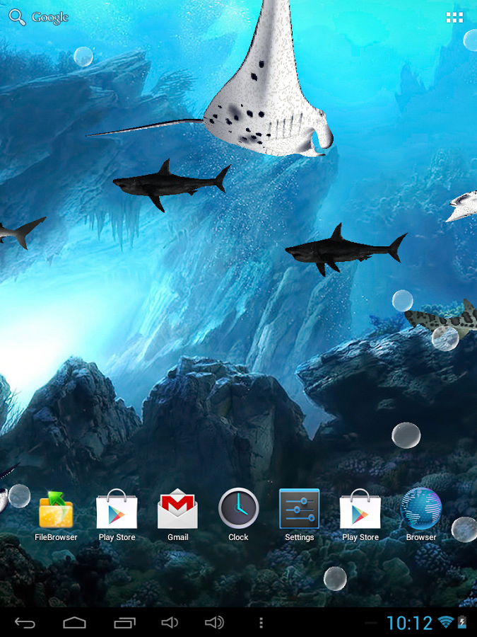 3d Shark Live Wallpaper 2 Manta Rays , HD Wallpaper & Backgrounds