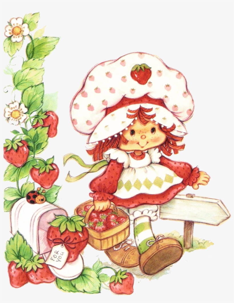 My Love For Strawberry Season Mixed With The Cute And - Strawberry Shortcake Vintage , HD Wallpaper & Backgrounds