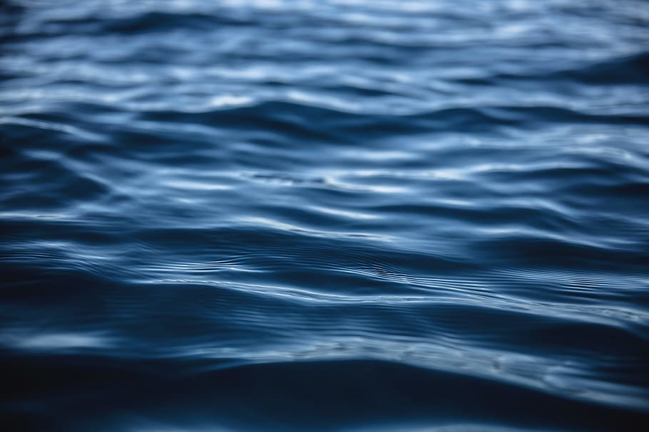 Blue Water Close-up Photo, Surface, Sea, Ocean, Texture, - Blue Water Background , HD Wallpaper & Backgrounds