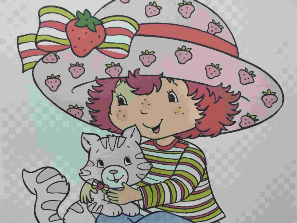 Strawberry Shortcake Wallpaper - Strawberry Shortcake Cartoon Cat , HD Wallpaper & Backgrounds