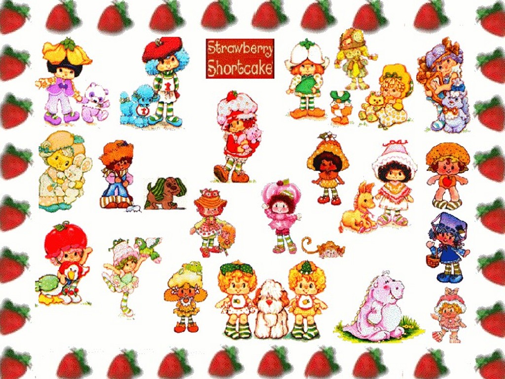 Strawberry Shortcake - Original Vintage Strawberry Shortcake Characters , HD Wallpaper & Backgrounds