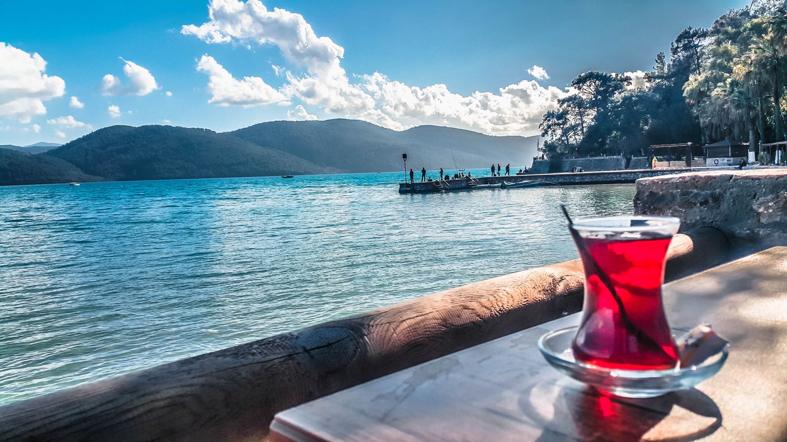 Water Sea Ocean People Lake Glass Drink Wallpaper - Hibiscus Antioxidant Tea , HD Wallpaper & Backgrounds