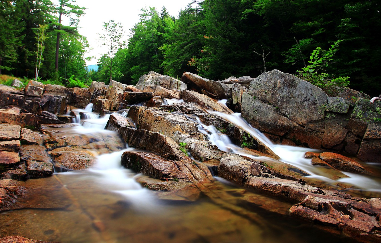 Photo Wallpaper Stream, Stones, Nature, River, River, - Tributary , HD Wallpaper & Backgrounds
