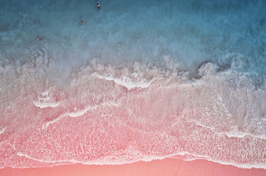 Pink Sands, Water On Seashore, Ocean, Wave, Beach, - Hard 1000 Piece Jigsaw Puzzle , HD Wallpaper & Backgrounds
