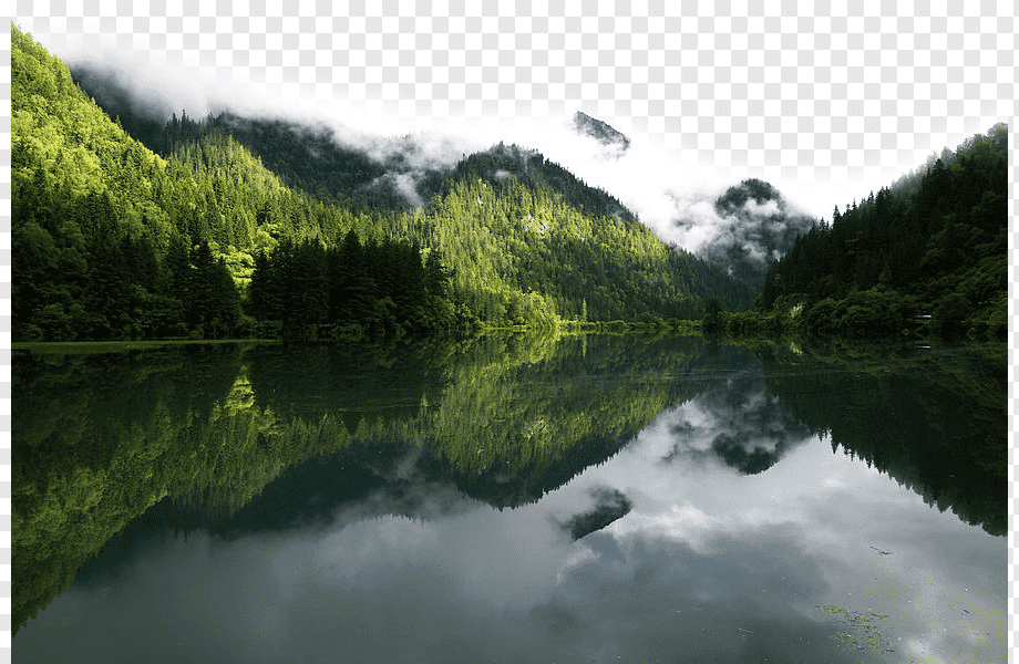 Cloud Water, Castle Peak Flow, Floating, Landscape, - Reflection , HD Wallpaper & Backgrounds