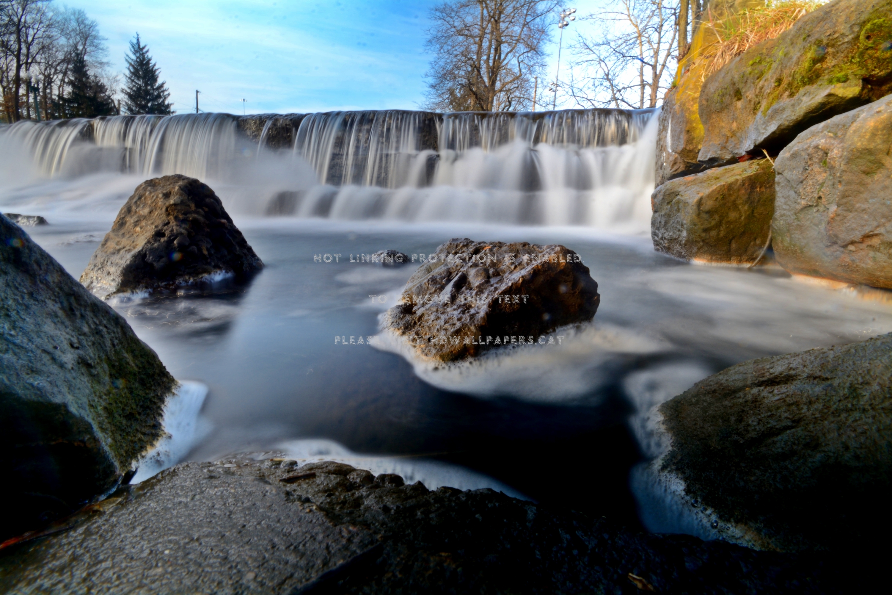 Smooth Falls Water Flow Stream Waterfalls - Waterfall , HD Wallpaper & Backgrounds