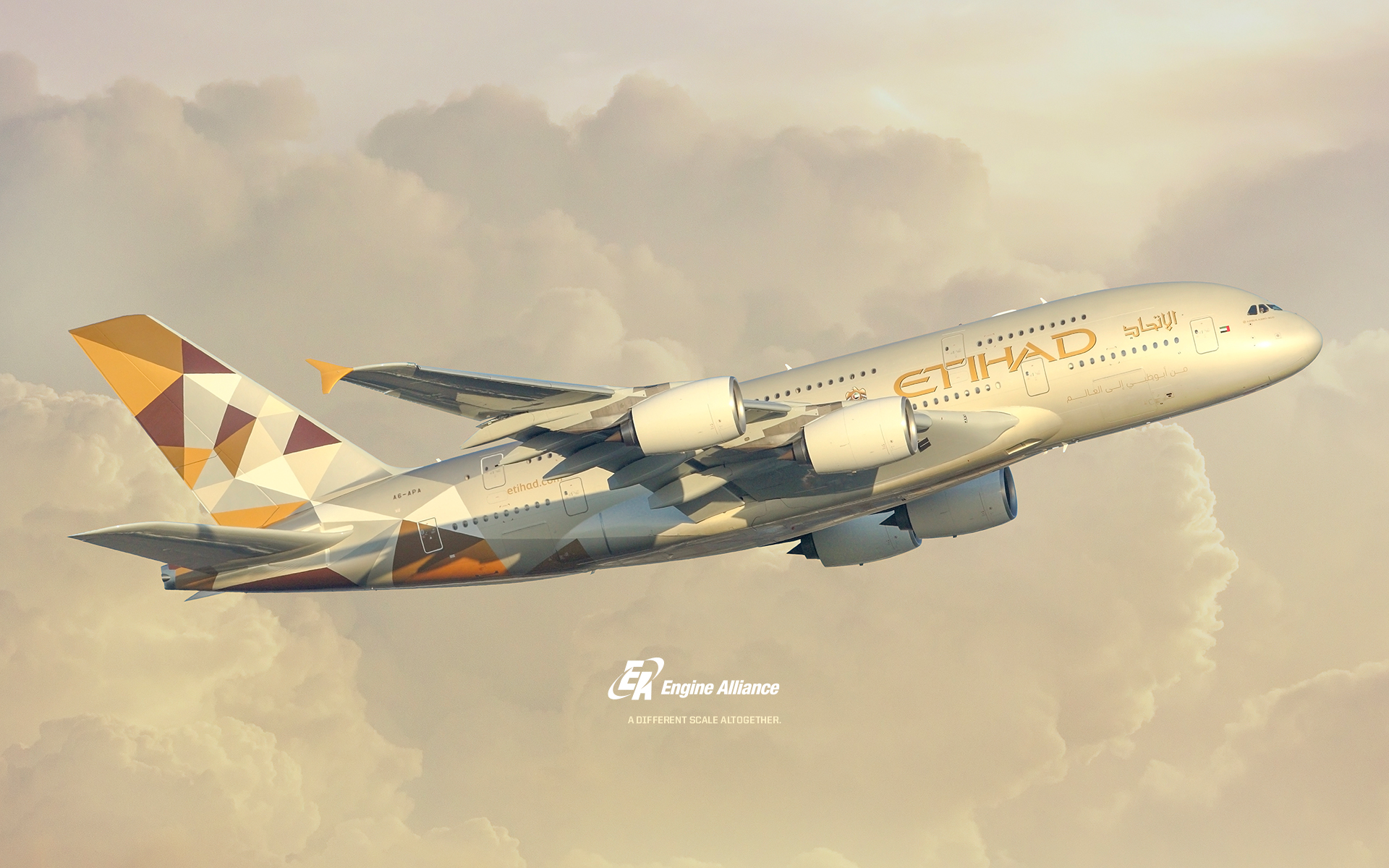 Etihad Airways A380 , HD Wallpaper & Backgrounds