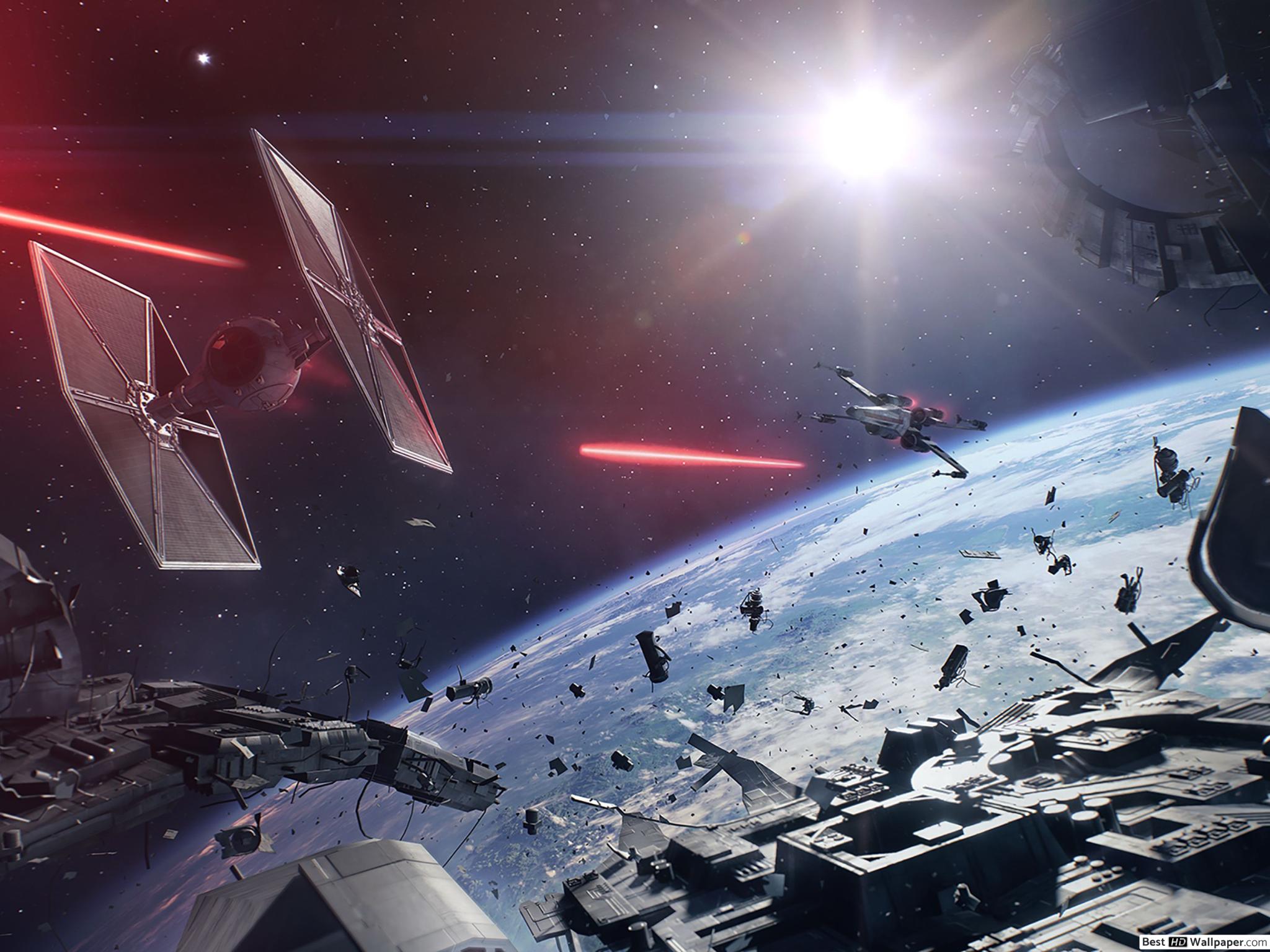 Epic Star Wars Space Battle , HD Wallpaper & Backgrounds