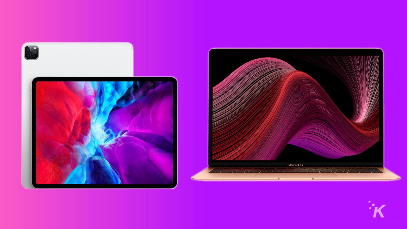 Apple Macbook Air Ipad Pro - Ipad Pro 2020 Vs Macbook Air 2020 , HD Wallpaper & Backgrounds