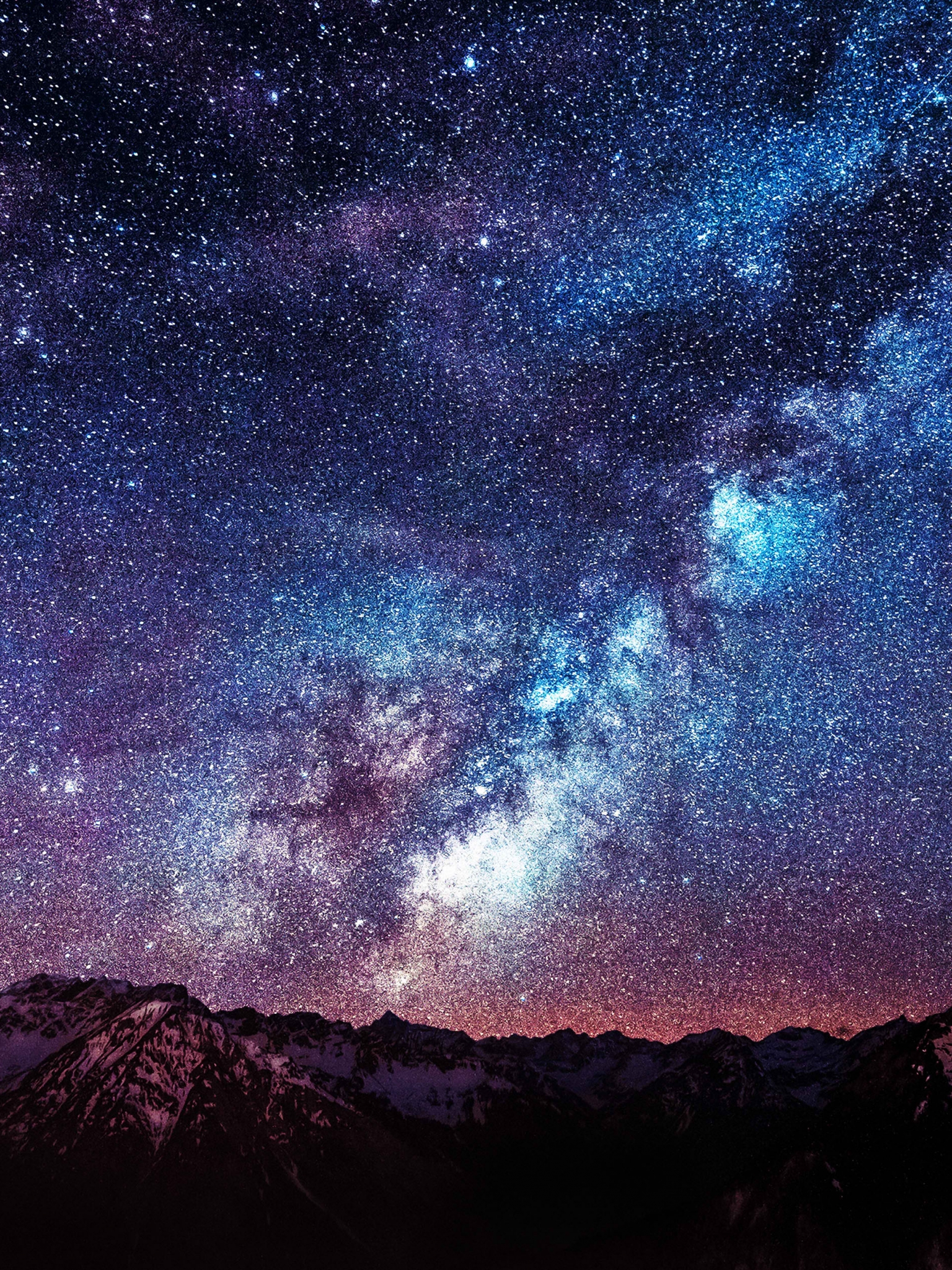 Wallpaper Amazing Milkyway Space Mountain Red 9 Wallpaperjpg - Iphone Galaxy Wallpaper Hd , HD Wallpaper & Backgrounds