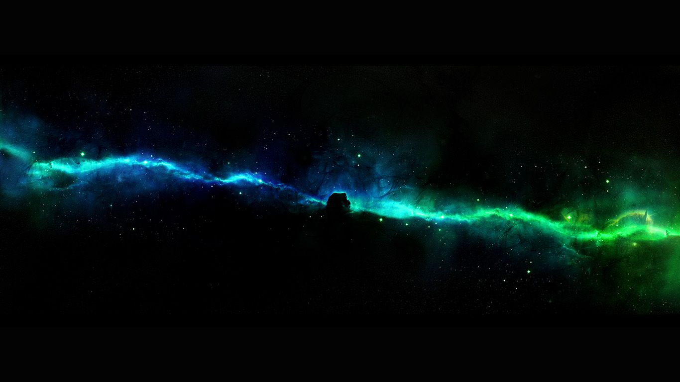 Green And Blue Galaxy , HD Wallpaper & Backgrounds