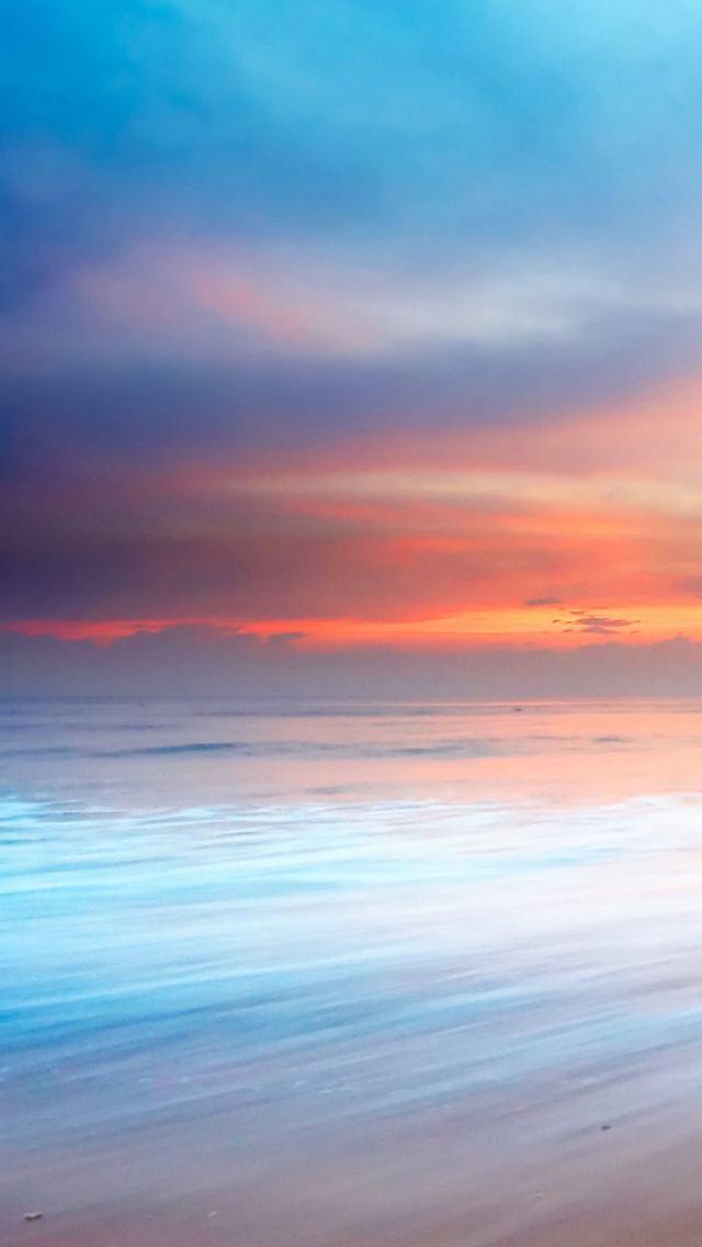 Beach Scenery Iphone Wallpaper - Afterglow , HD Wallpaper & Backgrounds