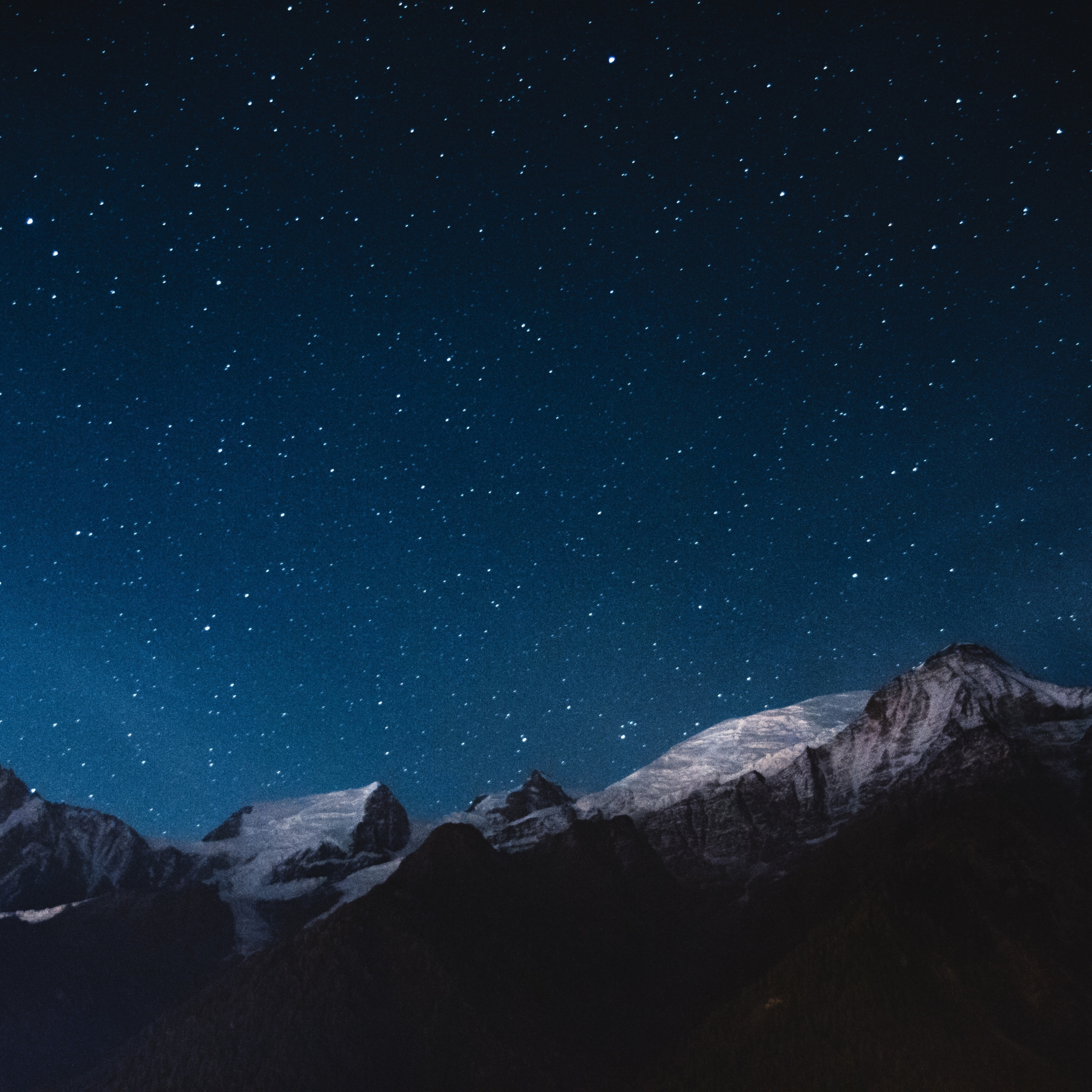 Night Stars Mountain 4k , HD Wallpaper & Backgrounds