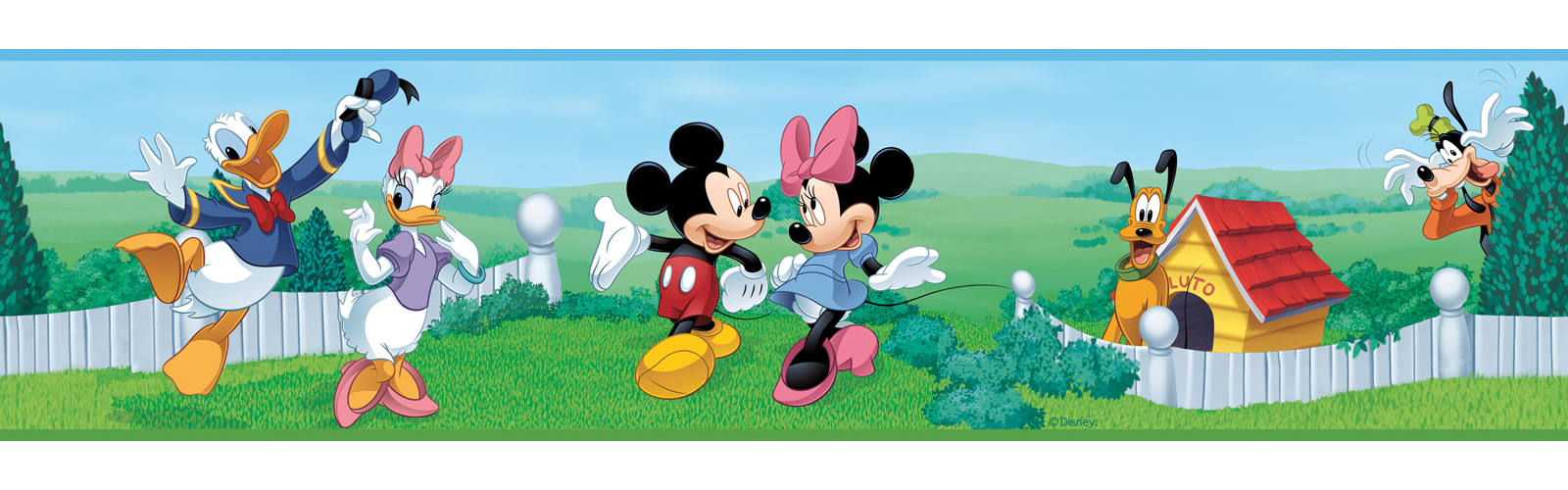 Mickey Mouse Wallpaper Border - Cenefas Infantiles Para Niños , HD Wallpaper & Backgrounds