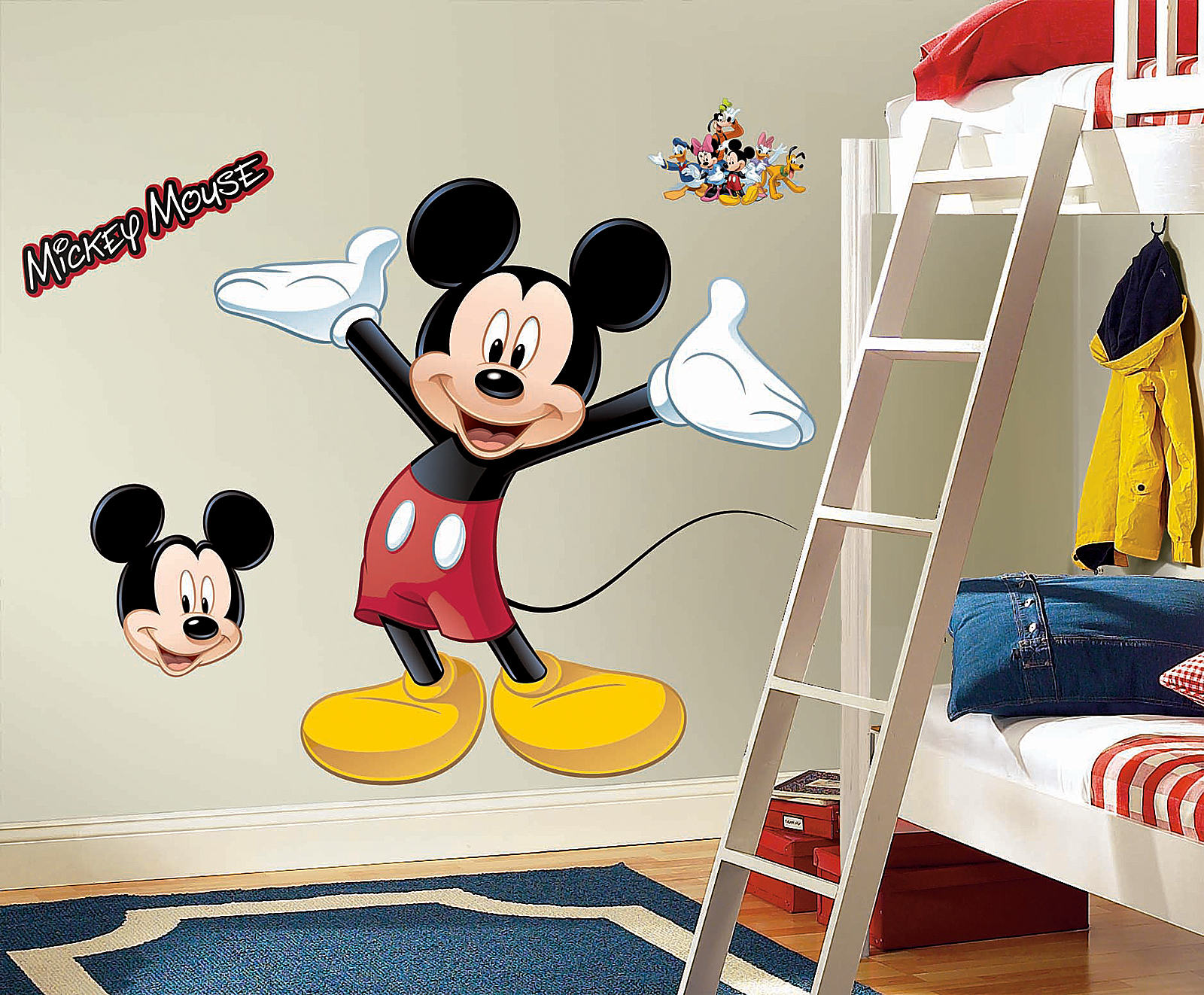Mickey Mouse Wall Decal , HD Wallpaper & Backgrounds