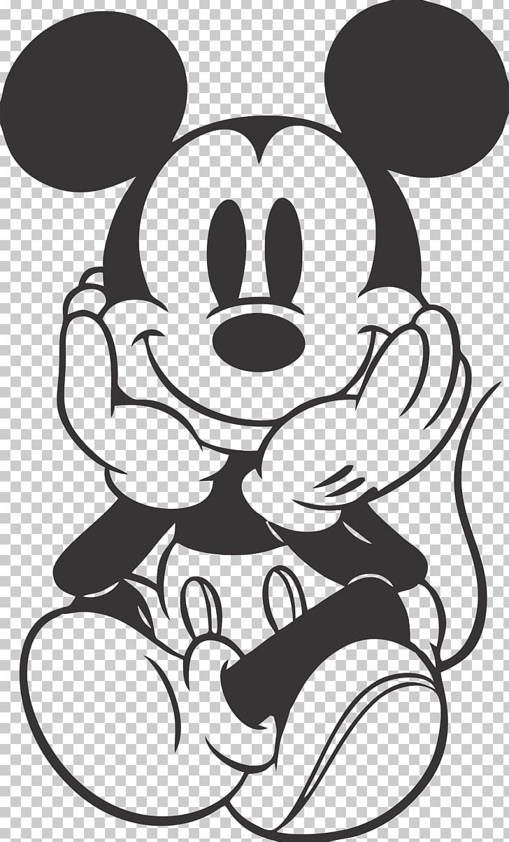 Mickey Mouse Wallpaper Black And White - Black And White Drawing , HD Wallpaper & Backgrounds