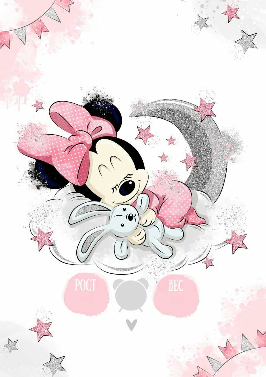 Baby Minnie Mouse Sleeping - Sleeping Baby Minnie Mouse , HD Wallpaper & Backgrounds