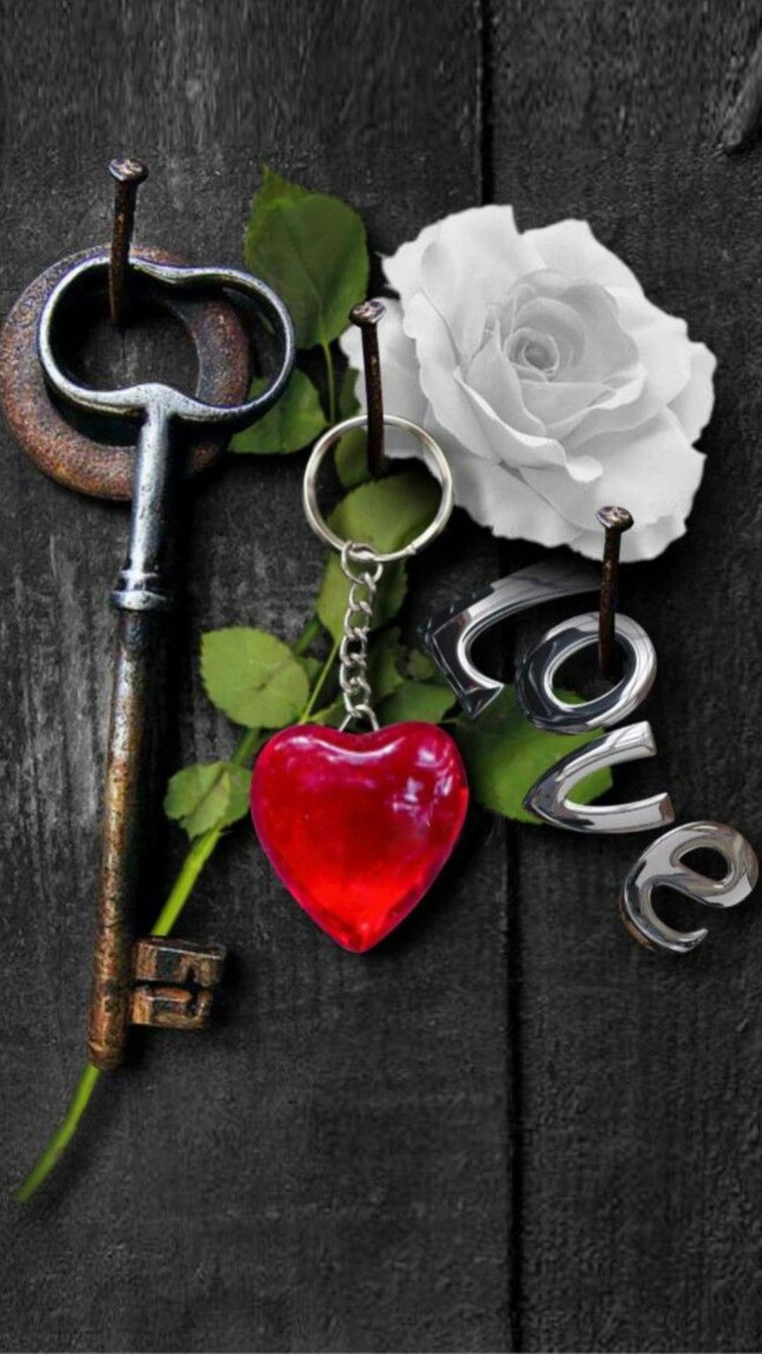 Love Heart Key , HD Wallpaper & Backgrounds