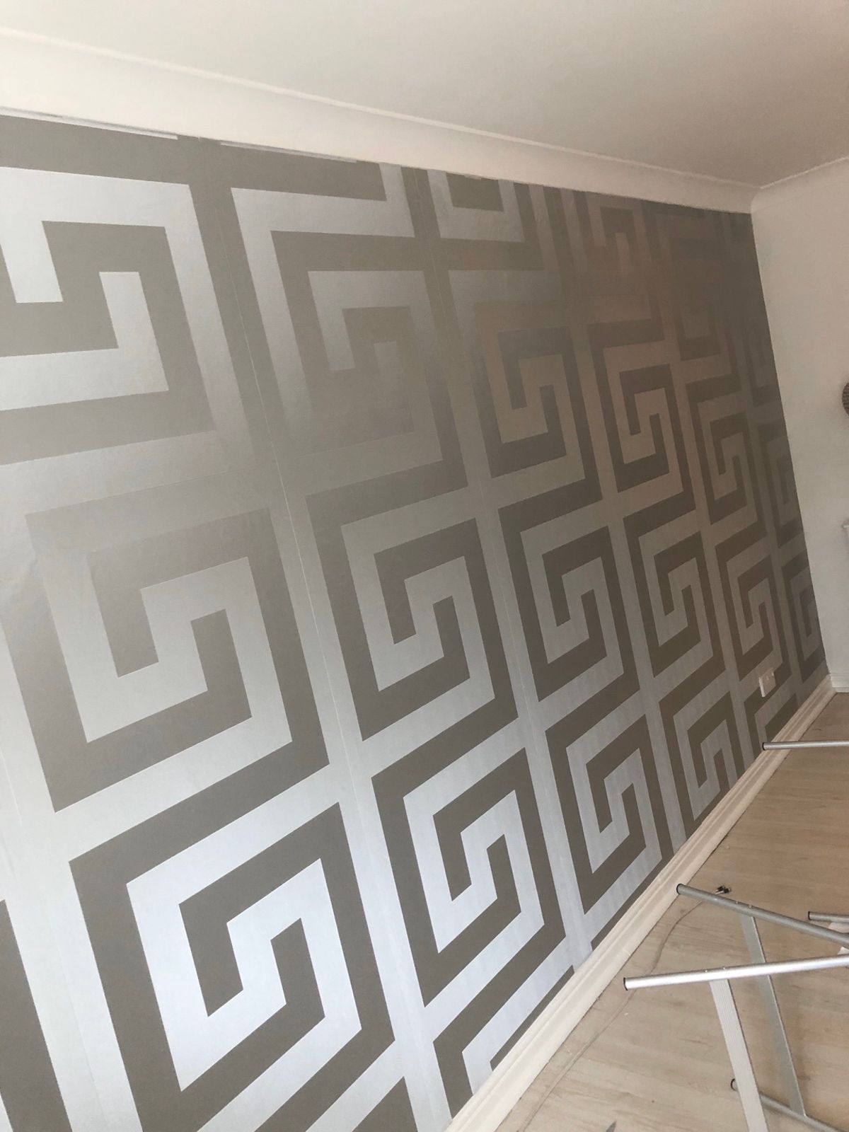 Premium Quality Only One Roll Available Versace Greek Key Wallpaper