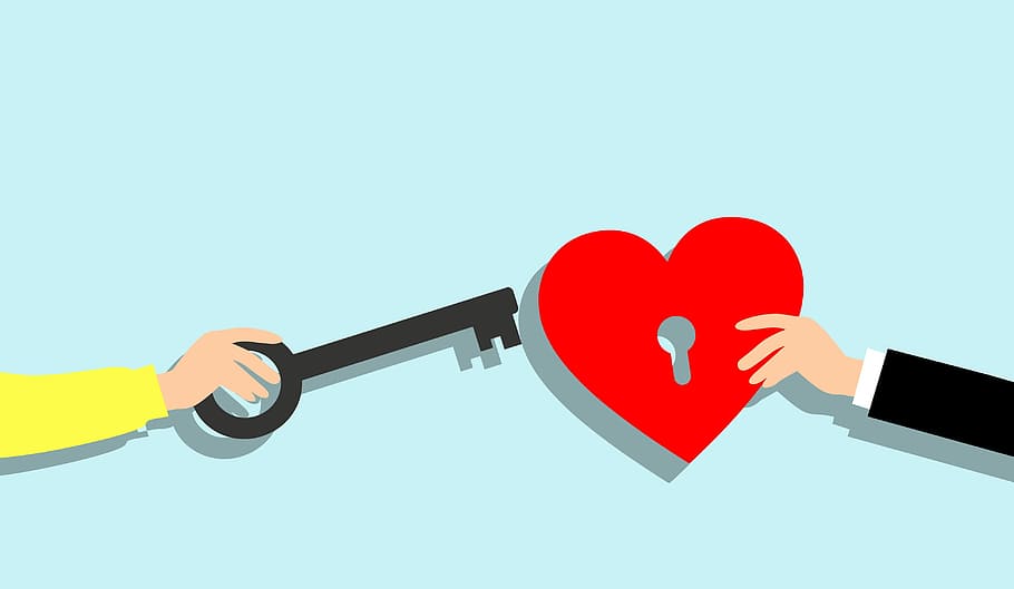 Illustration Of Hand Holding Key To Heart - Key Of Heart , HD Wallpaper & Backgrounds