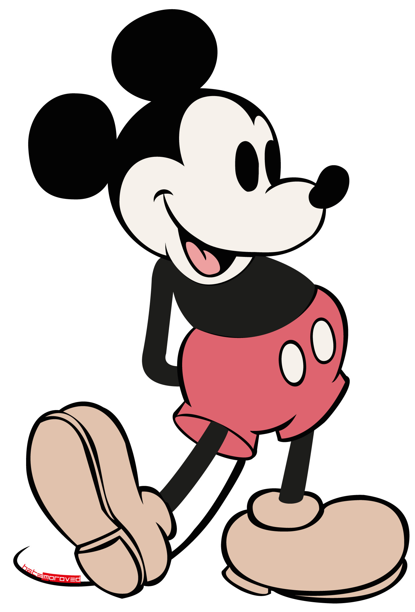 Vector Mickey Mouse Wallpaper For Android - Mickey Mouse Antiguo Vector , HD Wallpaper & Backgrounds