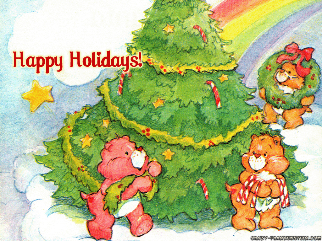 Care Bears Wallpaper - Care Bears Merry Christmas , HD Wallpaper & Backgrounds