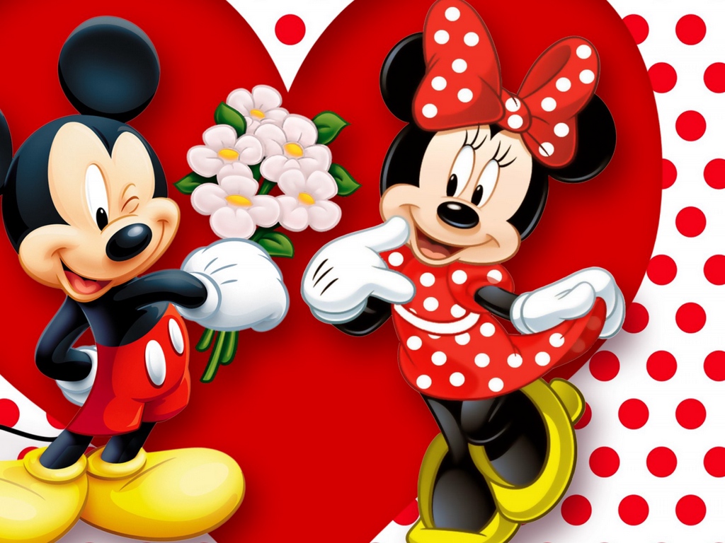 Mickey Mouse Wallpaper Backgrounds - Mickey And Minnie Mouse , HD Wallpaper & Backgrounds