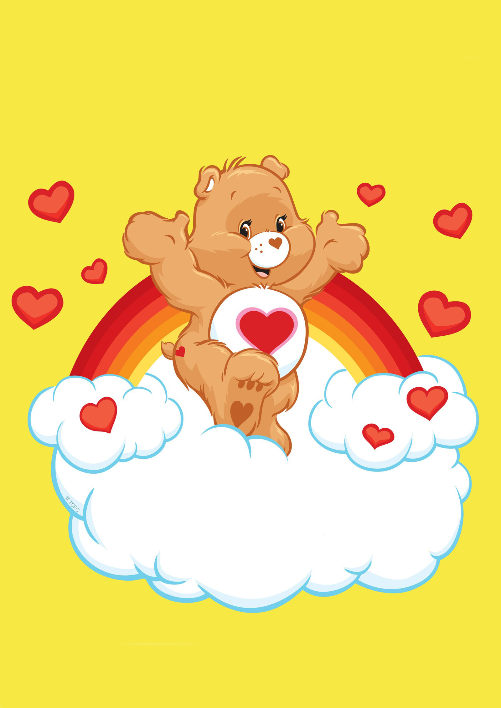 Care Bears Heart By Honey Cookie Flash 
 Src Carebear - Tenderheart Bear Valentines , HD Wallpaper & Backgrounds