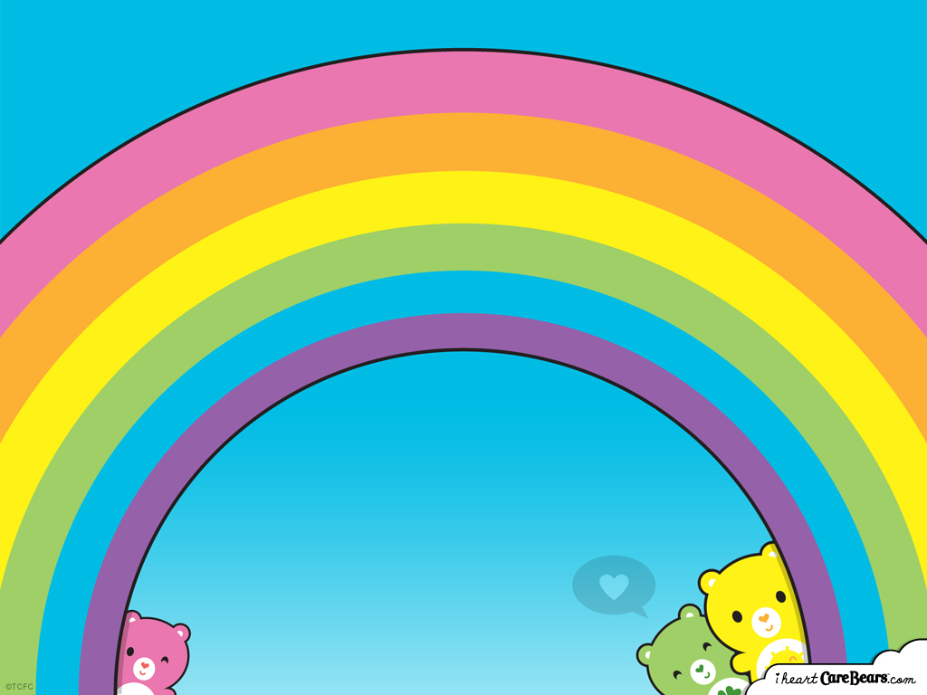 Related Pictures Care Bears Wallpaper - Rainbow Care Bear Background , HD Wallpaper & Backgrounds