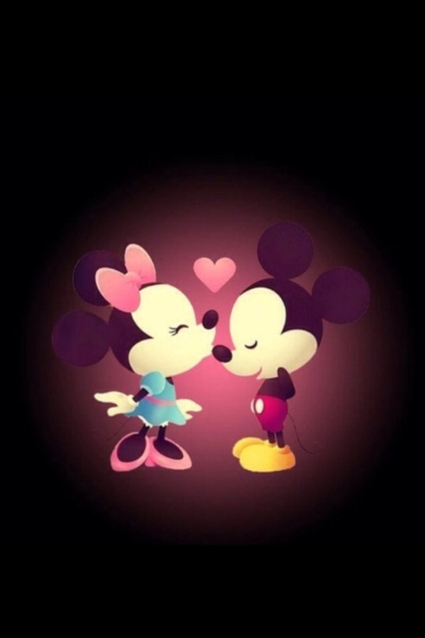 Liebe, Love, Mickey And Minnie, Mickey Mouse, Minnie - Iphone Wallpaper Mickey Mouse , HD Wallpaper & Backgrounds
