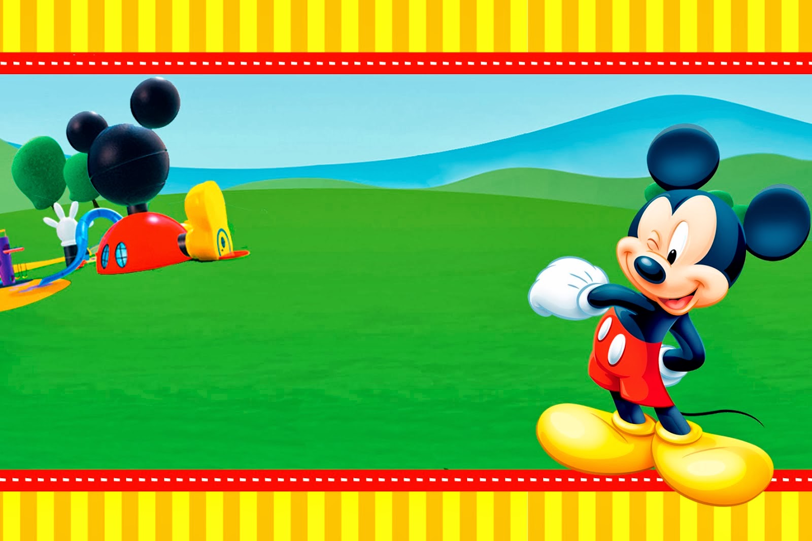 Mickey Mouse Clubhouse Wallpaper - Fondo De Mickey Mouse , HD Wallpaper & Backgrounds