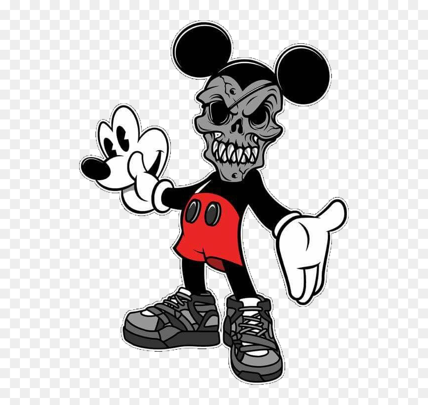 Camisetas De Caveira Do Mickey Clipart , Png Download - Caveira Do Mickey , HD Wallpaper & Backgrounds