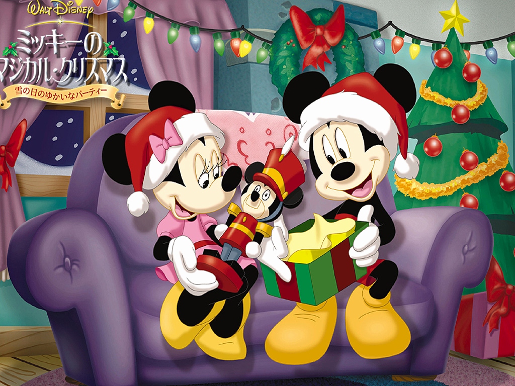 Christmas In Mickey Mouse And Friends , HD Wallpaper & Backgrounds