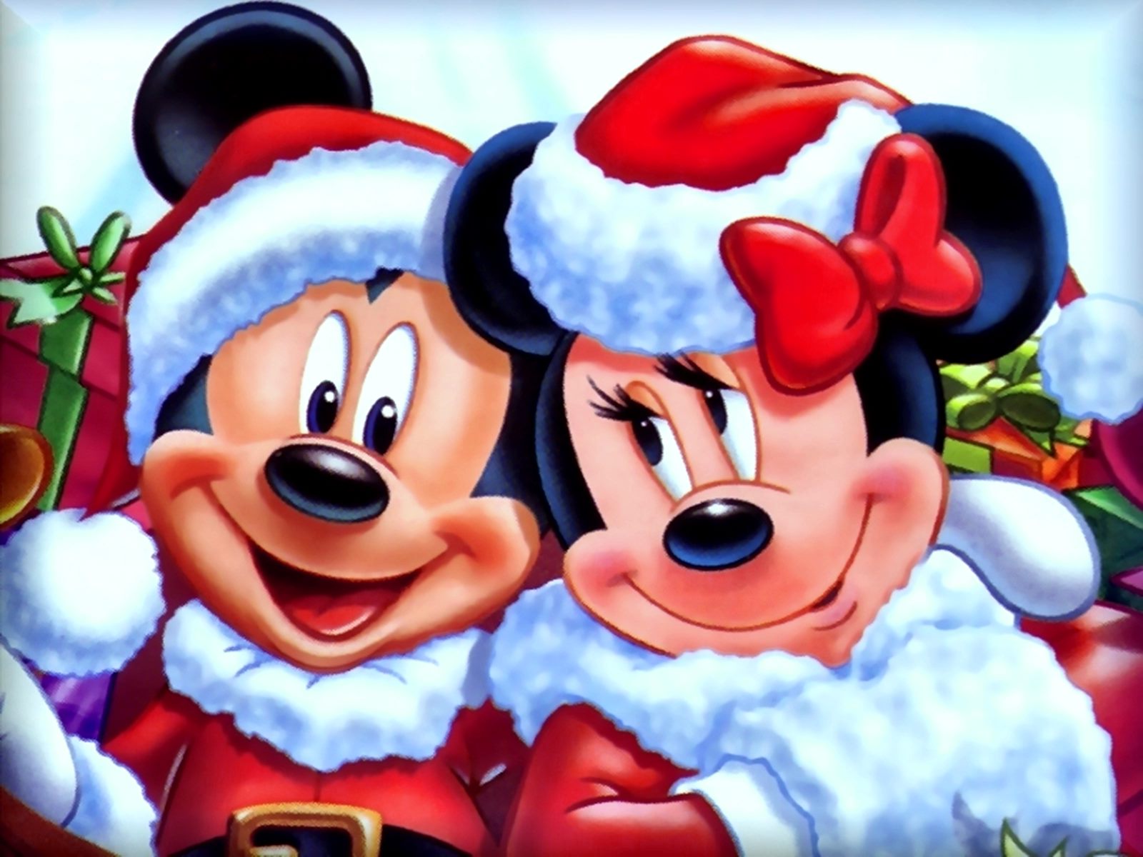 Mickey Minnie Mouse Christmas Pics Hd Wallpaper - Mickey And Minnie Mouse Wallpaper Christmas , HD Wallpaper & Backgrounds