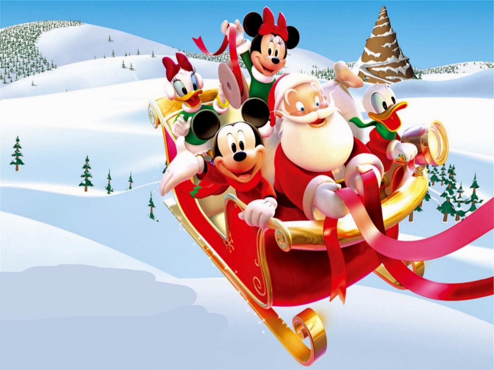 Προγραμματισμός Χριστουγέννων - Santa Santa Claus Mickey Mouse Christmas , HD Wallpaper & Backgrounds