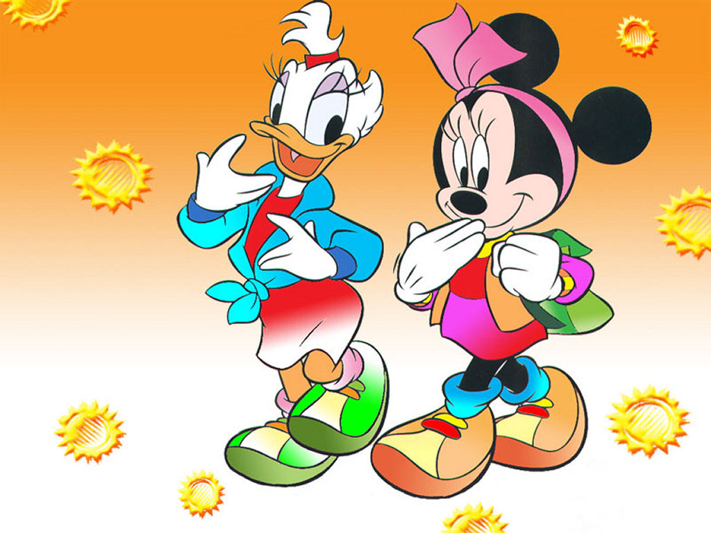 Daisy Duck And Minnie Mouse Wallpaper - Minnie Mouse And Daisy Duck , HD Wallpaper & Backgrounds